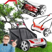 KOSIARKA BĘBNOWA RĘCZNA PCHANA 38cm KOSZ 50l AL-KO