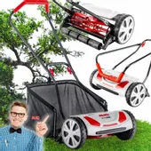 KOSIARKA BĘBNOWA RĘCZNA PCHANA 38cm KOSZ 50l AL-KO