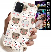 ETUI DO SAMSUNG GALAXY A81 - MIŚ MISIE WZORY DLA NAJMŁODSZYCH + SZKŁO