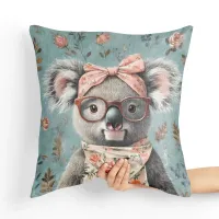 Poduszka Miś Koala - Poduszka Dekoracyjna Tył poduszki: - Musztardowy