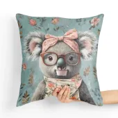 Poduszka Miś Koala - Poduszka Dekoracyjna Tył poduszki: - Czerwony