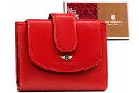 średnich rozmiarów, skórzany portfel damski - peterson