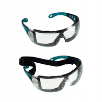 DEDRA OKULARY OCHRONNE ANTYZAMGLENIOWE ZAUSZNIKI + REGULOWANA GUMKA DED7100