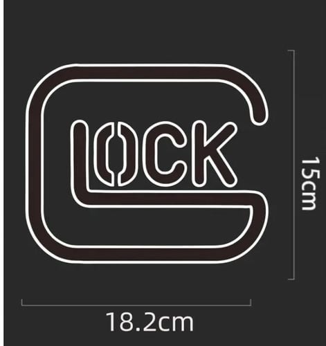 Naklejka Czarna GLOCK na Samochód Auto Motor do Tuning Ozdoba Strzelectwo na Arena.pl