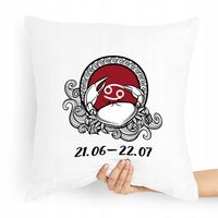 Poduszka Prezent Znaki Zodiaku Zodiakara Rak Z Nadrukiem Ze Zdjęciem
