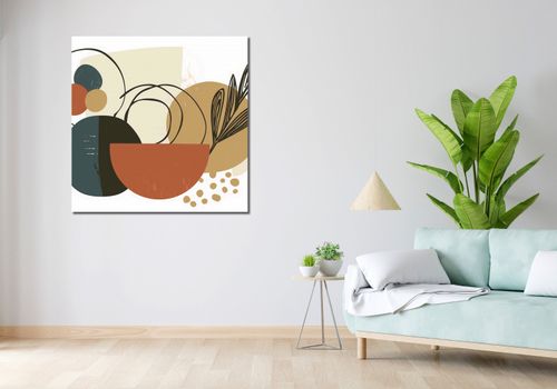 Obraz 100x100cm Kolaż Roślin na Arena.pl