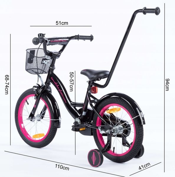 rower rowerek TOMABIKE 16 cali Platinum prowadnik zdjęcie 13