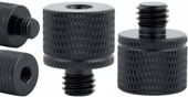 adapter tuleja redukcja  m8 na 1/4" statywowa aluminiowa czarna 20 mm