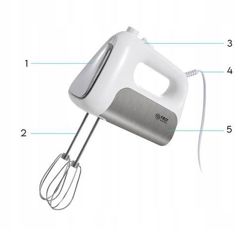 MIKSER RĘCZNY KUCHENNY MOCNY SILNIK FIRST AUSTRIA na Arena.pl