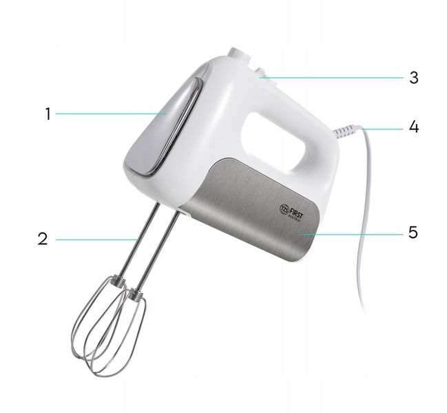 MIKSER RĘCZNY KUCHENNY MOCNY SILNIK FIRST AUSTRIA zdjęcie 9