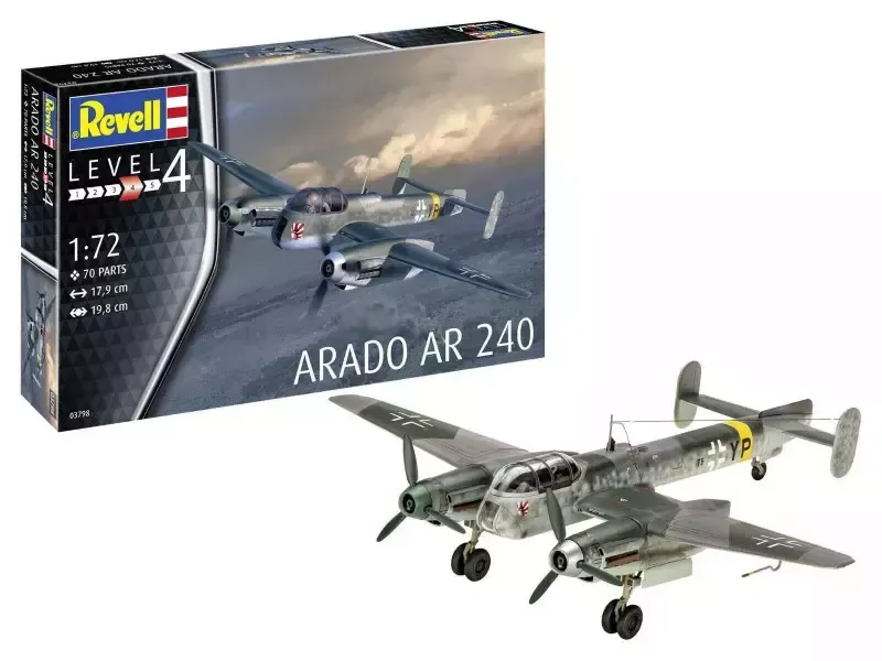 Model plastikowy Arado AR-240 1/72 zdjęcie 1