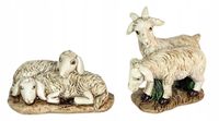 Zestaw 2 figurek z owieczkami do Szopki Bożonarodzeniowej do figurek 9-10cm