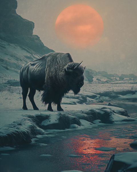 Plakat 40x50cm Żubrowy Monolit zdjęcie 1