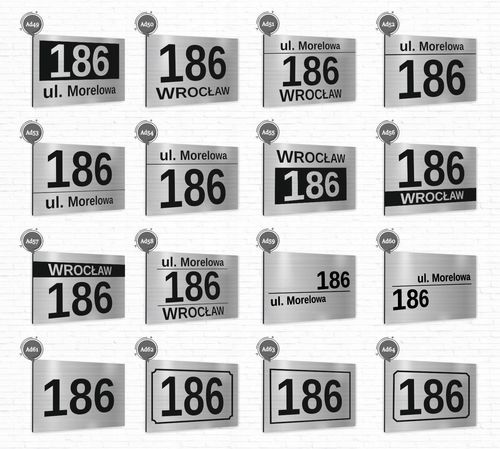 TABLICA Z NUMEREM DOMU TABLICZKA adresowa 40x30 na Arena.pl