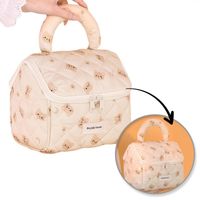 kosmetyczka rozkładana elegancka kuferek pikowana bear ks131k