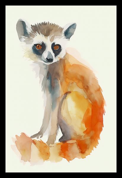 Plakat 20x30cm Lemurek zdjęcie 2