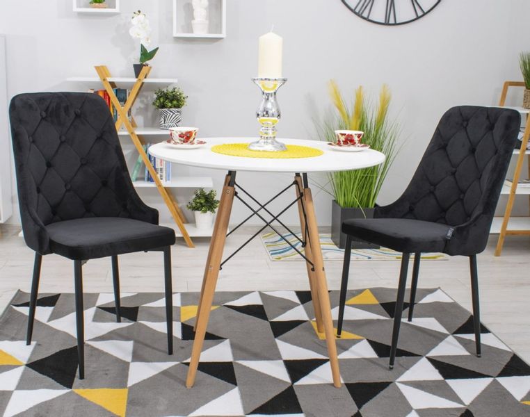 Krzesło CAPRI - czarne x 4 zdjęcie 8