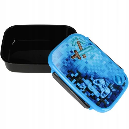 ZESTAW ŚNIADANIOWY BIDON ŚNIADANIÓWKA TRITAN 450ml BPA FREE PIXELE PAD na Arena.pl