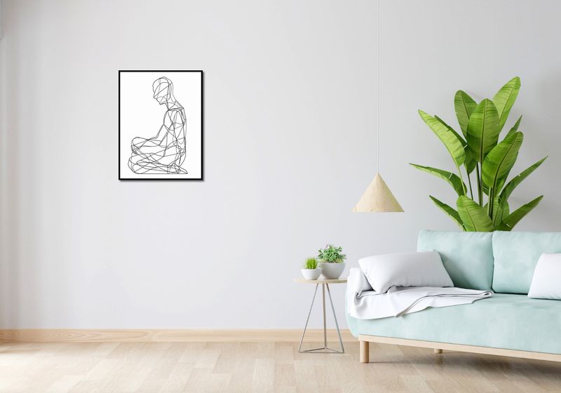Plakat 50x65cm Liniowa Kontemplacja zdjęcie 4