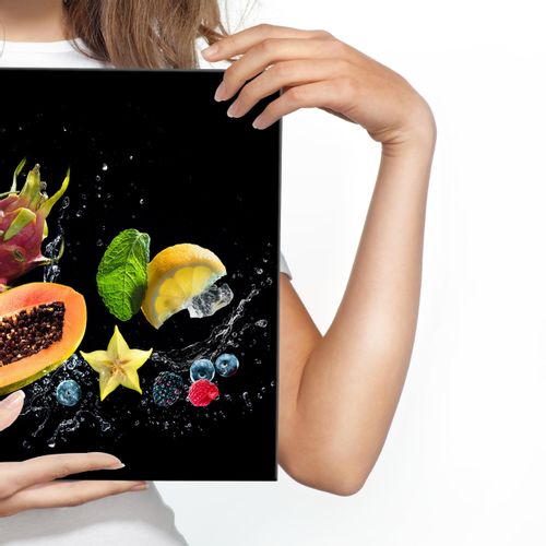 Obraz Canvas Do Jadalni OWOCE Jedzenie Abstrakcja 3D 145cm x 45cm na Arena.pl