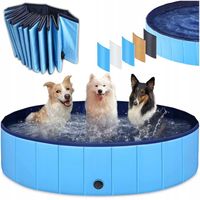 Basen dla Psa Zwierząt Duży Składany Ogrodowy do Ochłody Mycia XXL160x30cm