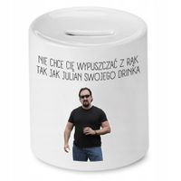 Skarbonka Dla Dziewczyny Jak Julian Swojego Drinka Z Nadrukiem Ze Zdjęciem