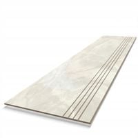 Płytki na schody Marmur Jasny Krem Połysk 120cm, RYFLE, Eleganckie Schody
