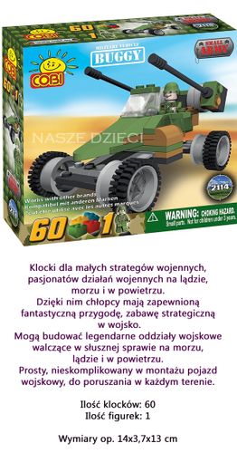 SMALL ARMY 2114 KLOCKI POJAZD MILITARNY BUGGY na Arena.pl