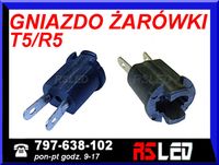 oprawa żarówki w1,2w w2,3w R5 T5 wtyk gniazdo LED