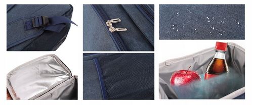 Plecak termiczny Chłodzący plecak lodówka granat 18 L na Arena.pl