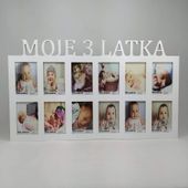 Multiramka ramka na zdjęcia Moje latka 12 zdjęć 10x15