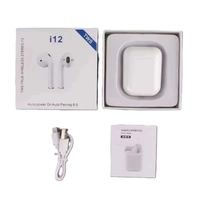 słuchawki bezprzewodowe tws i12 bluetooth 5.0 białe