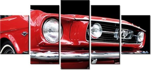 70CM 150CM OBRAZ 5 ELEM RED MUSTANG Y ŚCIENNY na Arena.pl
