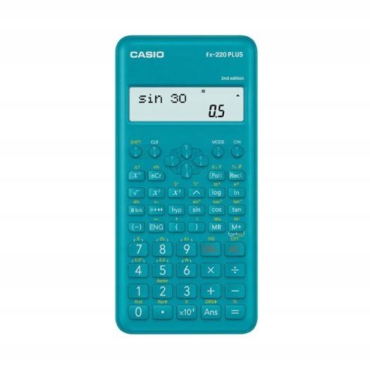 Kalkulator naukowy CASIO FX-220PLUS-2 BOX Turkusowy zdjęcie 1