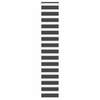 Roleta zebra, czarna, szerokość tkaniny 35,9 cm, poliester