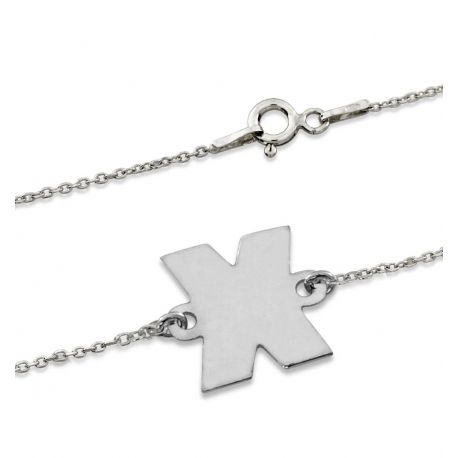 SREBRNY NASZYJNIK GWIAZD X IKS CELEBRYTKA PRÓBA SREBRA 925 GRAWER GRATIS zdjęcie 2