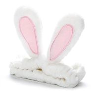Opaska kosmetyczna królicze uszy biała