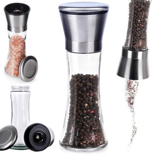 ręczny młynek do pieprzu i soli szklany 259368 na Arena.pl