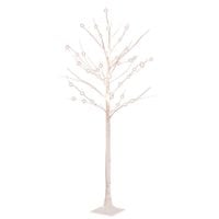 Brzoza z oświetleniem, 72 ciepłe białe LED, 150 cm