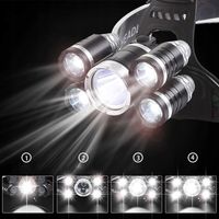 MOCNA LATARKA CZOŁOWA 5x LED CREE XM-L T6 CZOŁÓWKA