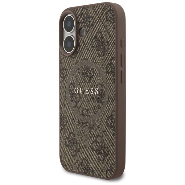 Etui Guess 4G Ring Classic Logo MagSafe do iPhone 17 brązowy zdjęcie 2