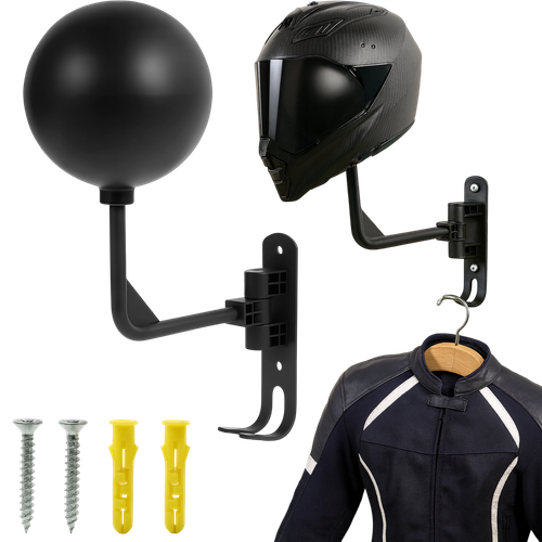 UCHWYT WIESZAK OBROTOWY NA KASK HEŁM MOTOCYKLOWY ROWEROWY CZARNY KULA na Arena.pl
