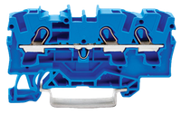 Wago złączka 3-przewodowa przelotowa niebieski DIN 4mm2 2004-1304 1szt