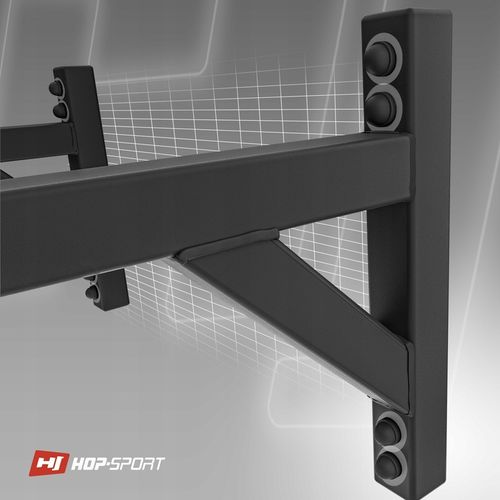 Drążek do podciągania ścienny wytrzymałość do 210kg HopSport 6 uchwytów na Arena.pl