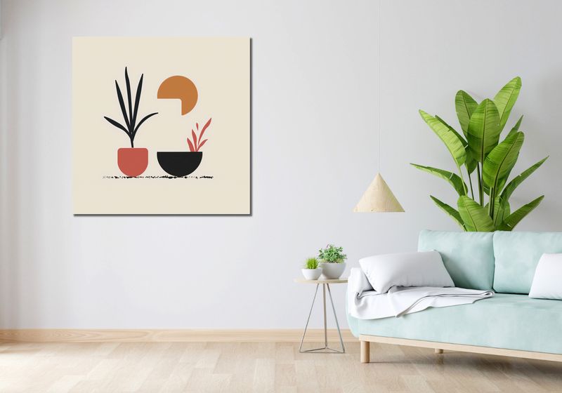 Obraz 100x100cm Domowy Ogród zdjęcie 2