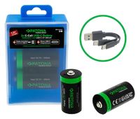PATONA Premium 2x Baterie LR14 1,5V z USB-C
