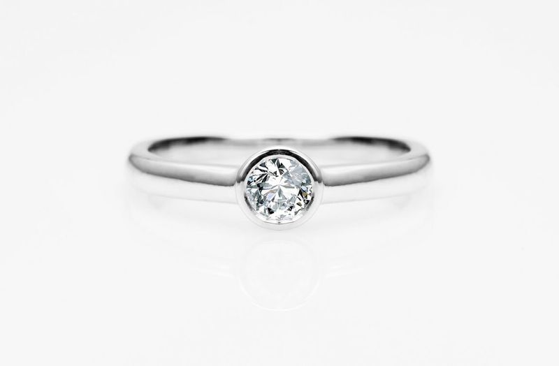 Emaga Złoty pierścionek PBD3893 - Diament zdjęcie 2