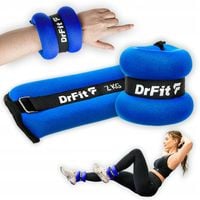 Ciężarki na Kostki i Nadgarstki Obciążniki do Ćwiczeń Niebieskie DrFit 2 kg