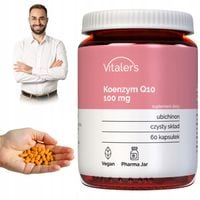Naturalny KOENZYM Q10 Ubichinon 100mg Krążenie Serce Zmęczenie Odporność