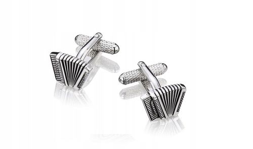 Spinki do mankietów koszuli AKORDEON MUZYCZNE DLA GRAJKA ZESPOŁU MUZYKA na Arena.pl